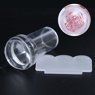 Nail Tools;Clear Jelly Nail Art Stamper Set with Scraper Soft Silicone Stamping Image Plate for DIY Manicure Tools Polish Kit