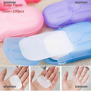 20PCS Disposable Hand Washing Travel Outdoor Carry Soap Paper Toilet Paper Clean(gogohome)