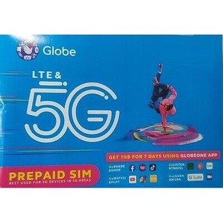Globe 5G Small Package LTE Tricut New Actived Simcard