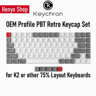 Keychron OEM Profile PBT Retro Keycap Set for K2 75% Layout