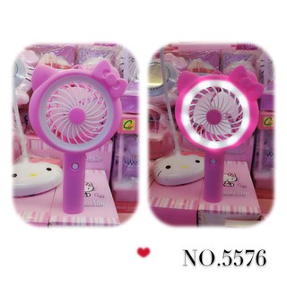 Mini hand fan 5576# Doraemon/HelloKitty rechargeable fan with light