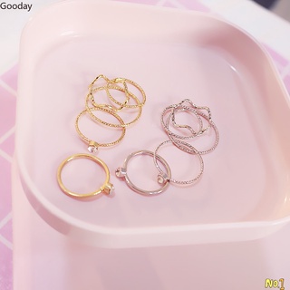 5pcs/set Wave thread rhinestone Knuckle Midi Rings Jewelry Finger Rings C1