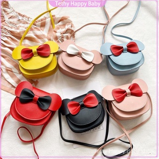 Girls crossbody bags Korean fashion pink children shoulder bag princess cute cartoon mini bag kids accessories