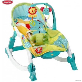Karakids Newborn to Toddler Vibrating Rocker Chair with Calming Vibrations (Green)