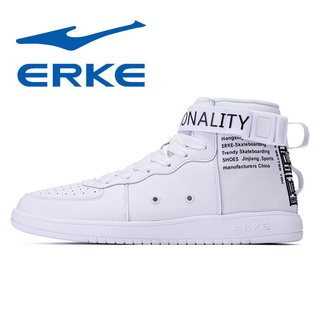 Hongxing Erke Sneakers Men's Shoes2020New Winter Leather High-Top Shoes Warm Red Star Erke Sneakers (5)