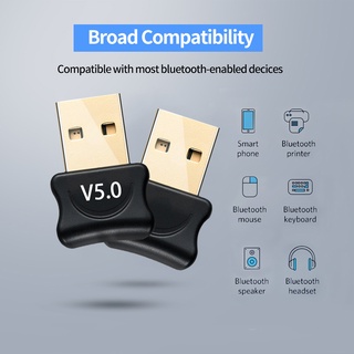 Bluetooth 5.0 Receiver USB Wireless Bluetooth Adapter Audio Dongle Sender for PC Computer Laptop Earphone