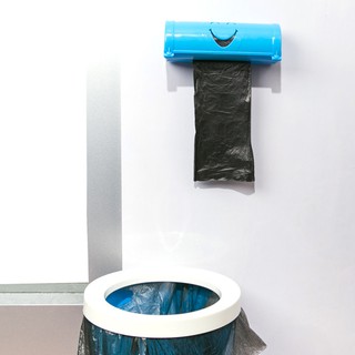 Wall Mount Carrier Bag Storage Containe Smile-Face