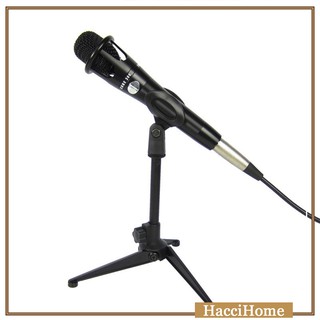 En-Core 300 Condenser Karaoke Mic for Live Singing Recording Cardioid Microphone (With Stand)