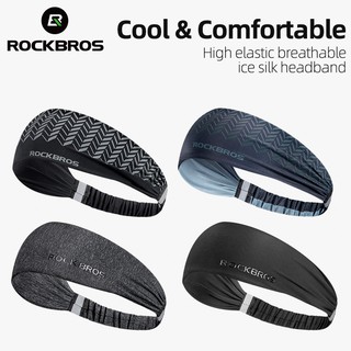 ROCKBROS Headband Sports Multifunctional Headscarf Outdoor Cycling Running Sweat Anti-slip Yoga Fitness Quick-drying Cool Headband