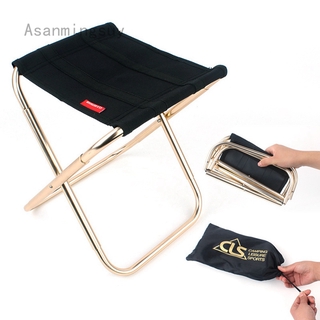 Asanmingsuy Portable Folding Chair Outdoor Camping Fishing Picnic Beach BBQ Stools Mini Seat