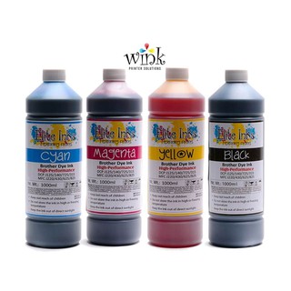 Elite Brother Premium Dye Original Ink Black Cyan Magenta Yellow 1 Liter For Brother Printers