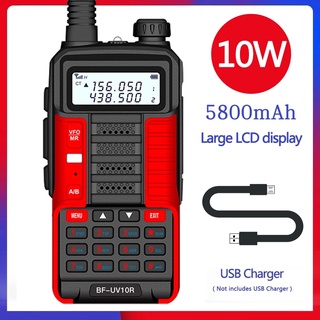 BaoFeng Walkie Talkie UV-10R Two Way CB Radio Transmitter Long Range Baofeng UV10R 128CH VHF UHF 136