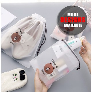 QJOQ.PH | Storage Bag Waterproof Frosted Gift Packaging Bag Drawstring Clothing Cosmetic Storage Bag