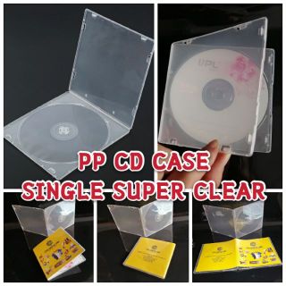 (50pcs)Photo Insert CD/DVD PP Case 12.9x12.6x0.52cm Single Super Clear Case (1)