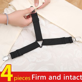 4pcs bedsheet mattress clip triangle three head suspender clamp adjustable flat sheets HIGH QUALITY