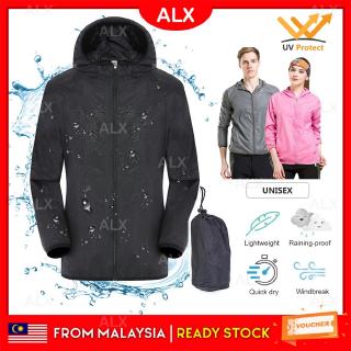 Windbreaker Waterproof UV Protect Windproof Sport Motor Raincoat Jacket Quick Dry Baju Hujan Jaket S