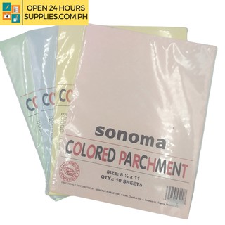 Sonoma ( Colored Parchment) 8.5 x 11 Board 10 sheets - Yellow