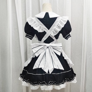 ShopeeTop10❐◊✱Cute Women Maid Dress Cosplay Japanese Black White Devil Lolita Maid Uniform Halloween
