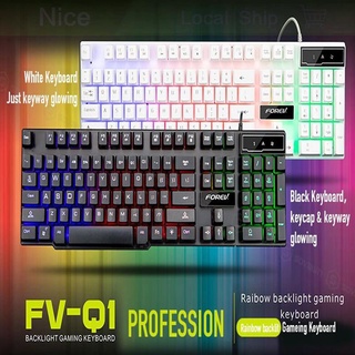 【Local Ship】 Forev USB 104Key Wired Gaming Keyboard