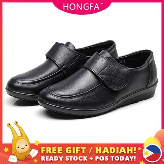 ☃HF black school shoes for young man and women rubber weighty adult black rubber shoes cod hf602✬ (1)