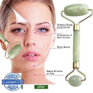UKJS Facial Massage Tool Guasha Beauty Jade Roller Face Thin Left