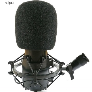siyu 2 pcs Studio Microphone Mic Foam Protective Cover Black 75X60mm .