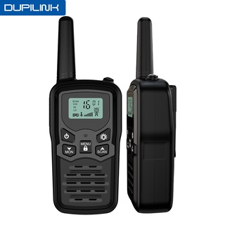 DUPILINK 2Pcs walkie talkies transceiver walkie-talkie 5 Miles 22CH VOX Flashlight LCD Two Way Radio