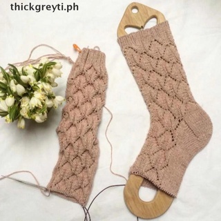 GRAYTI Wooden Hollow Handmade Hand Knitting Socks Blocker Stretchers Sock Model .
