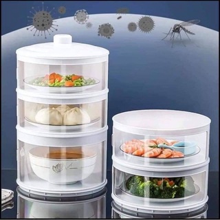 5 Layer Food Keeper Warm Keeper Food cover Transparent Stackable Dish Cover Insulation food cover