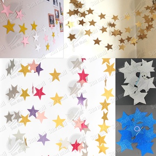 New Star Bandiritas w/Glitter Decoration Star Banner 12pcs/pack