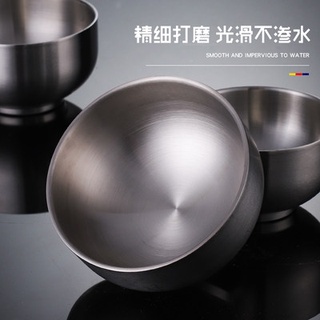304 stainless steel bowl set double insulation anti-hot thick rice bowl soup adult children student