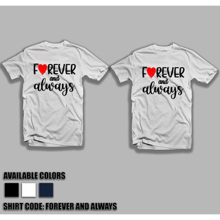 COD Forever and Always Couple Shirt (Sold per piece)