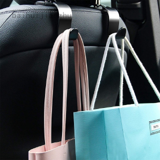 baihuijianzhu 2 pcs Car Seat Back Hooks Vehicle Hidden Hanger For Handbag Shopping Bag Coat Storage Hanger Car Accessories Organizer