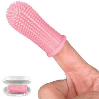 Finger Pet Toothbrush Soft Silicone Dog Cat Brush Oral Teeth Cleaning Care Hygiene Brush Pet Cleanin