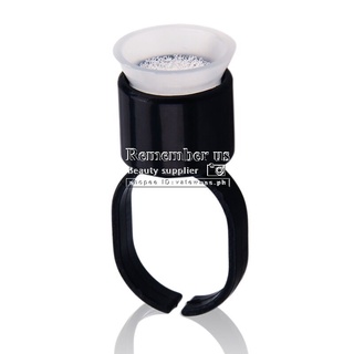 【Available /24 hours delivery】50pcs/pack Buy 100 get 10 free Black Ink Rings with Sponge Cups Holder Tattoo Accessories Supplies For Eyebrow Eyeliner Lips Permanent Make Up tattoo
