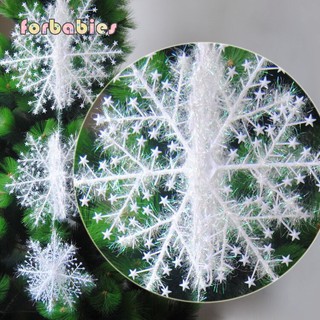 6pcs set snow flakes,christmas decor plastic/glitter snowflake,christmas tree/garland DIY