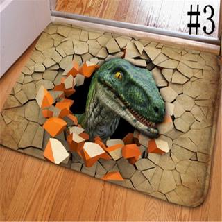 3D Dinosaur Print Floor Mat Carpet Soft Flanner Doormat Rugs for Bedroom Living Room Door Floor Mats (4)