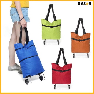 women bag❒EasonShop COD Market wheel bag Folding Fold able Shopping Trolley