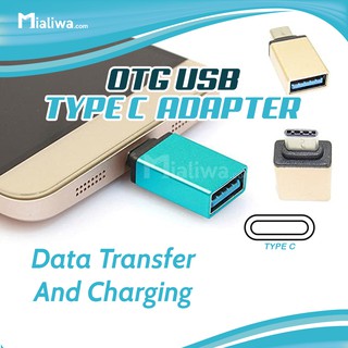 Type-C OTG USB Adapter, Type-C Male to USB 3.0 Female OTG Connector, Charger, Data Transfer, & Sync