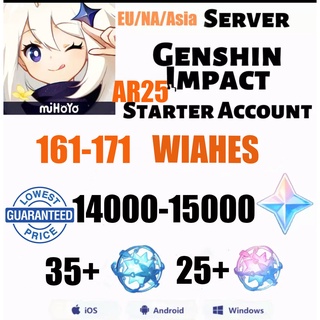 【CHARP+GIFT】Genshin Impact Wish Account/Started Account/Asia