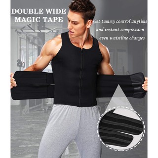 Men's body sculpting vest, vest with double stickers, liposuction compression garment control vest (3)