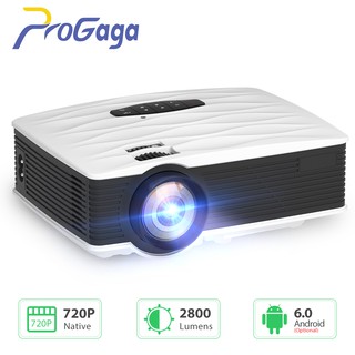 ProGaga GA9 Mini Projector 2800 Lumens Native HD 1280 720P WIFI Beamer Portable LED Projectors 3D