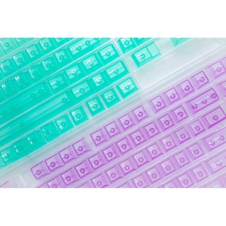 Lelelab Crystal x Colour Keycaps Mechanical Keyboard Color Keycap Set Zion Studios PH (3)