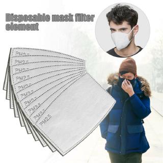 10/20/50Pcs Mask Gasket PM2.5 Filter 5 Layer Protective Filter Activated Carbon Mask Filter Dustproof Filter Pads