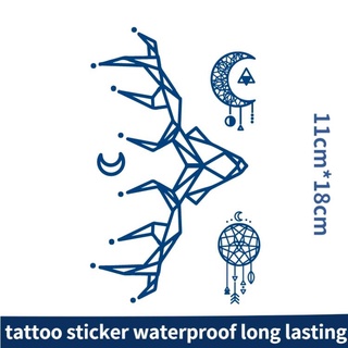 【MINE】 Tattoo Sticker Waterproof Temporary tattoo Magic tattoo 11×18cm Ready Stock Minimalist