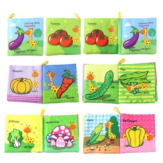 【Ready Stock】✼4pcs/set Soft Cloth Baby Books Educational Book Kids Toys (3)