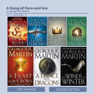 A Song of Fire and Ice by George R.R. Martin - Game of Thrones, Dance With Dragons, Winds of Winter