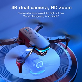 Tongjia (free storage bag) KY910 drone with camera, remote control four-axis drone, with 4k high-definition camera, suitable for beginners, WiFi FPV real-time video, altitude hold, gravity sensor, one-button take-off/landing, 3D roll , Gesture photo/video (4)