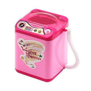 Mini Electric Washing Machine Dollhouse Toy Very Useful Wash Makeup Brushes