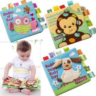 4 Styles Soft Cloth Baby Books Infant Educational